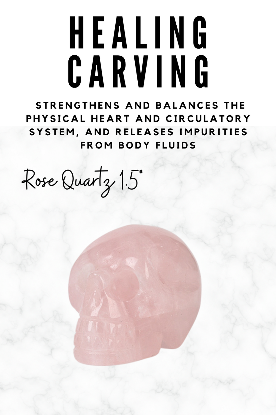 Rose Quartz Skull Natural Crystal Carving