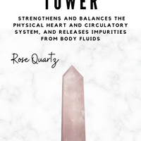 Rose Quartz Tower Natural Crystal Tower