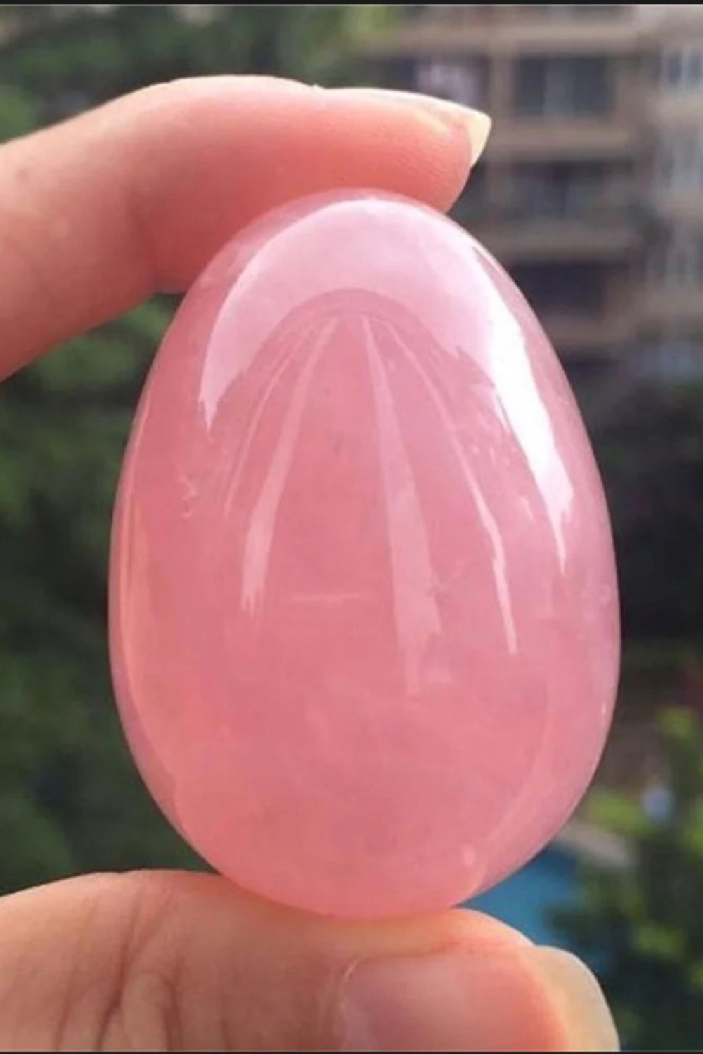 Natural Rose Quartz Palm Stone