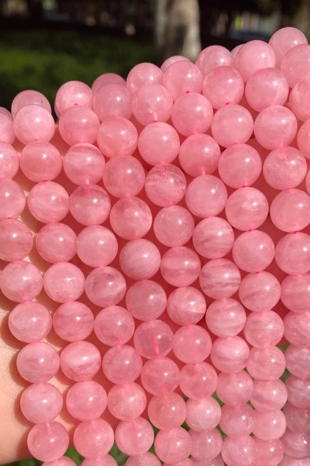 Natural AAA Madagascar Rose Quartz Loose Stone Bead