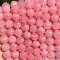 Natural AAA Madagascar Rose Quartz Loose Stone Bead