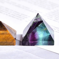 Natural Fluorite Pyramid Healing Crystal