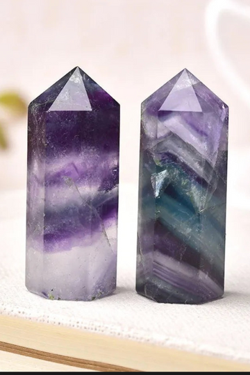 Natural Rainbow Fluorite Tower