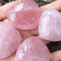 Natural Rose Quartz Heart