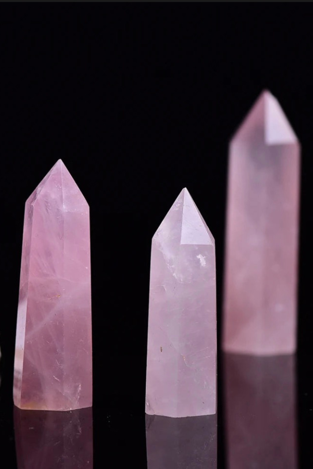 Natural Rose Quartz Tower