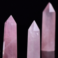 Natural Rose Quartz Tower