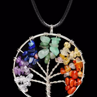 7 Chakra Tree Of Life Pendant Necklace