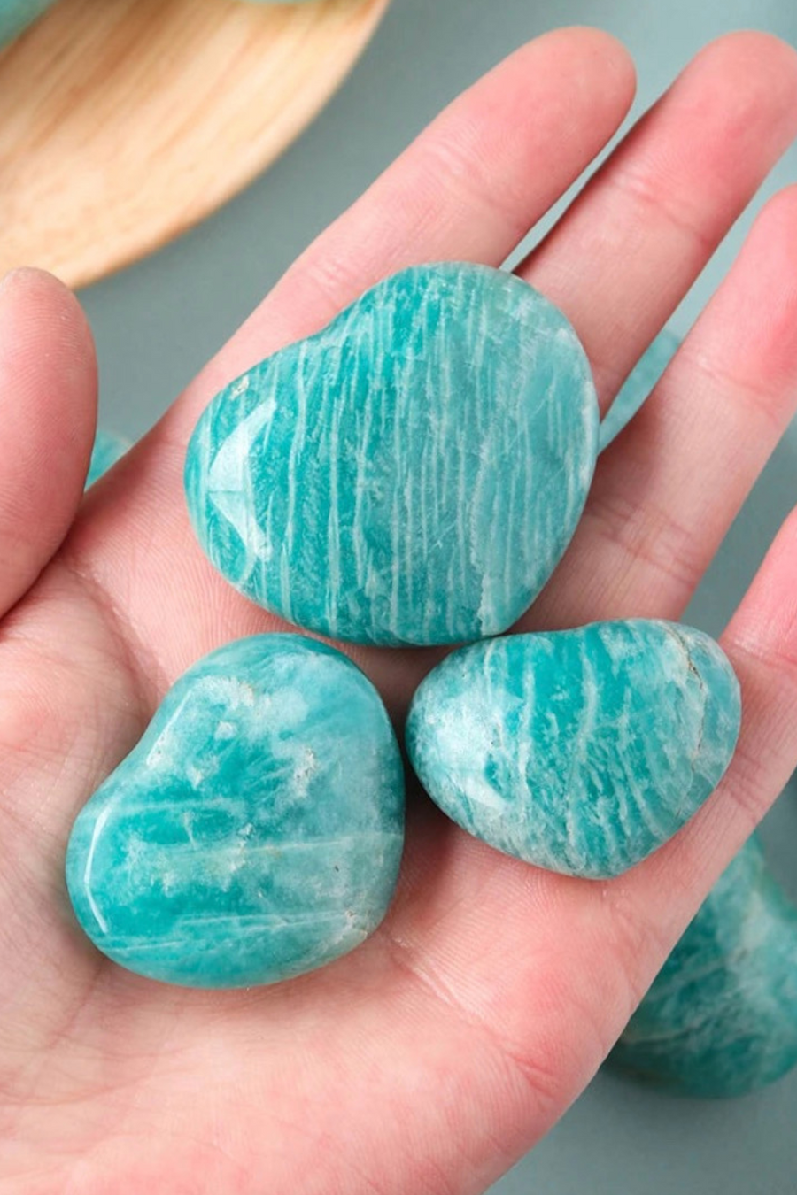 High Quality Amazonite Heart