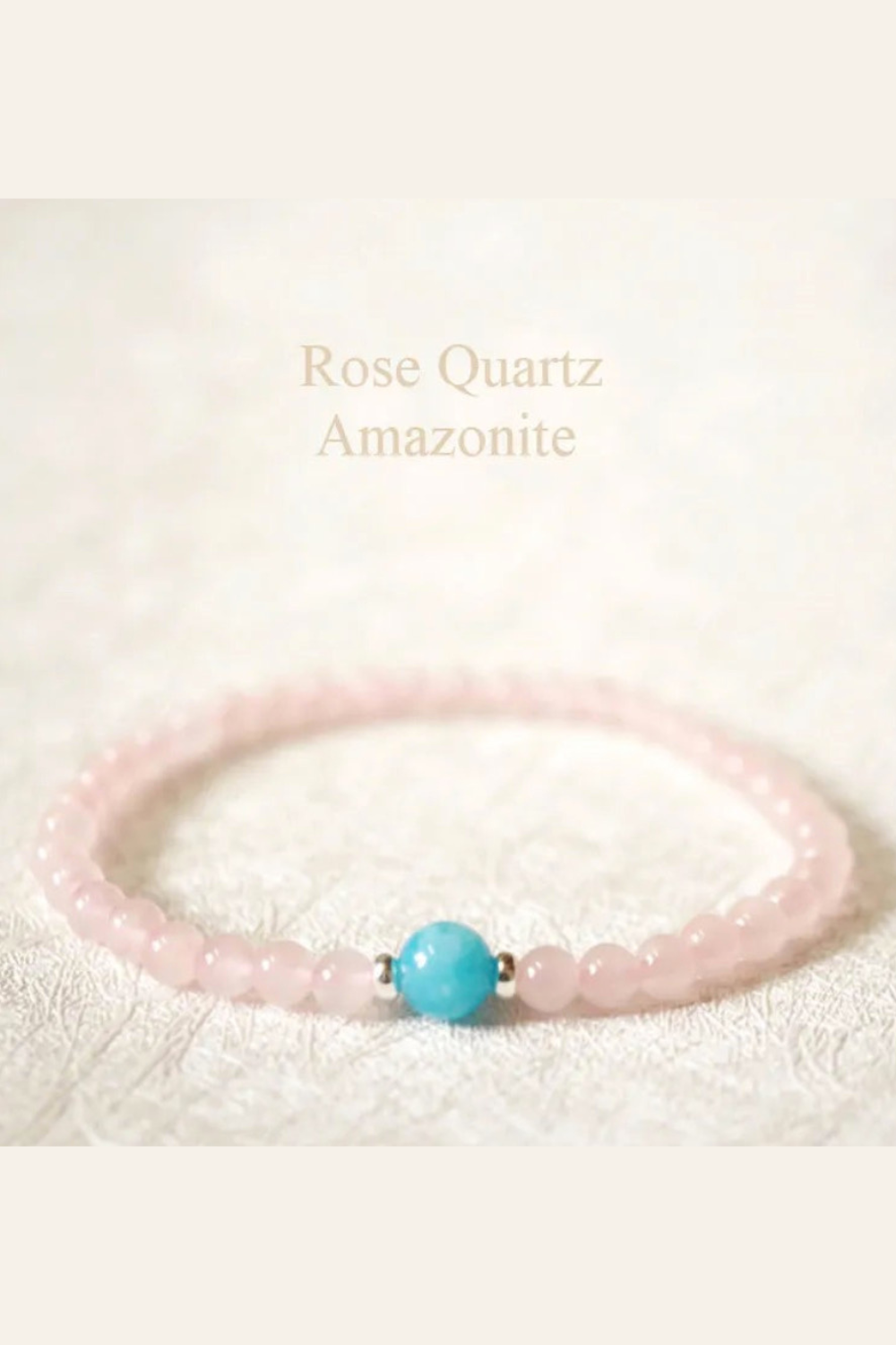 Natural Rose Quartz Amazonite Bracelet