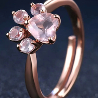 Sterling Silver 925 Rose Quartz Ring