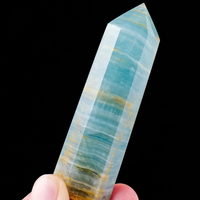 Natural Blue Onyx Calcite Tower