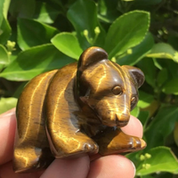 Natural Crystal Bear Carving