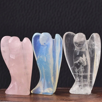 Natural Crystal Angel Carving