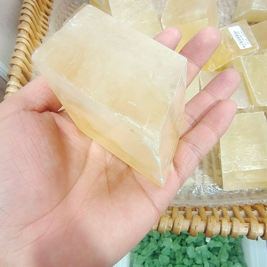 Natural Raw Yellow Calcite