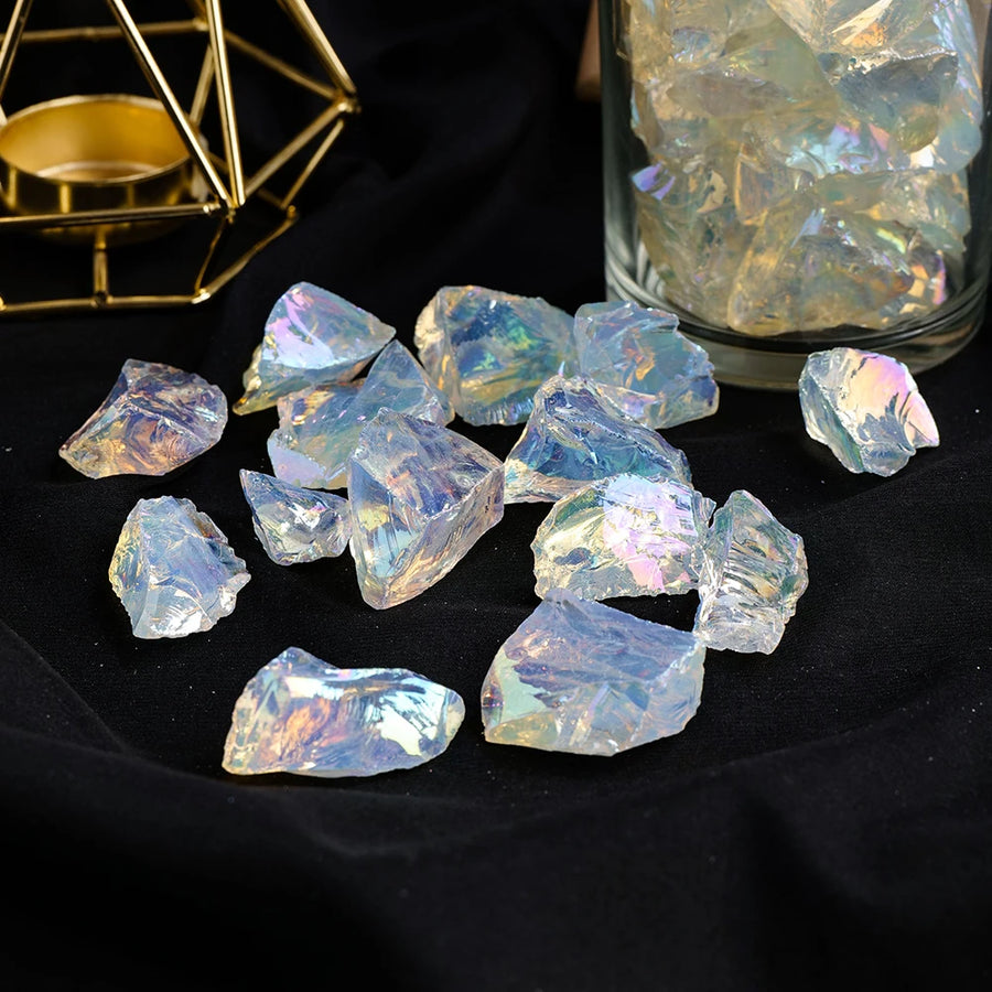 50g/bag Aura Opalite Raw Stone