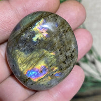 Labradorite Palm Purple Natural Stone Crystals Healing Wicca Wichcraft Meditation Minerals Ornaments Home Decoration