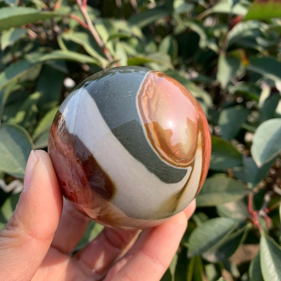 Natural Sea Jasper Sphere