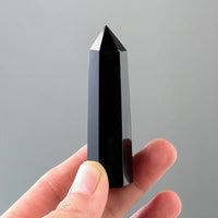 Natural Black Obsidian Tower