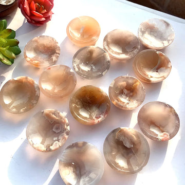 Natural Sakura Flower Agate Bowl