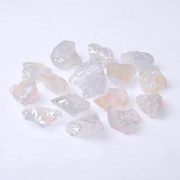 50G/Bag 2-3pcs Natural Clear Quartz Aura Raw Stone Unpolished Healing Gemstone