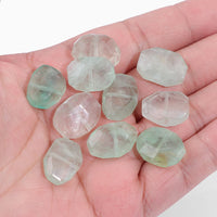 Natural Faceted Square Bead