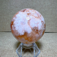 High Quality Natural Flower Agate Sphere