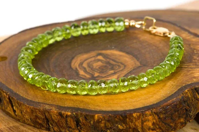 Natural Peridot Bracelet