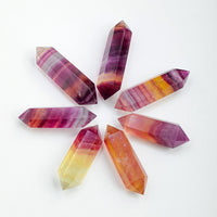 Natural Watermelon Fluorite Tower