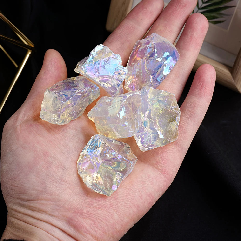 50g/bag Aura Opalite Raw Stone