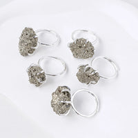 Natural Pyrite Ring