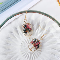 Boho Style Natural Colorful Tourmaline Earrings