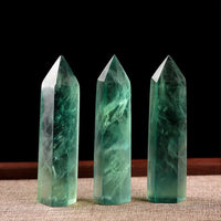 Natural Green Fluorite Tower