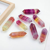 Natural Watermelon Fluorite Tower