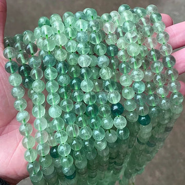 Natural Green Fluorite Bead