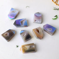 Natural Aura Agate Tower