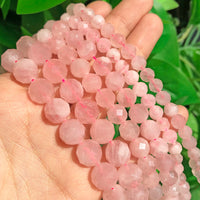 Natural Madagascar Rose Quartz Loose Bead Facet