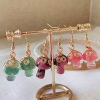 Natural Mushroom Earrings