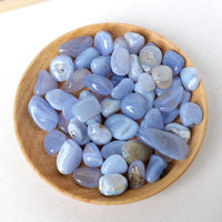 Natural Blue Chalcedony Tumble