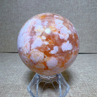 High Quality Natural Flower Agate Sphere