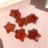 Natural Carnelian Star