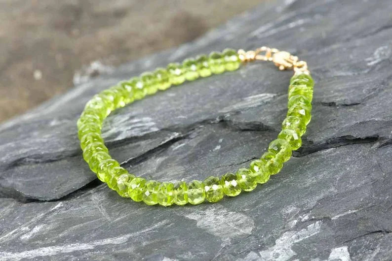 Natural Peridot Bracelet