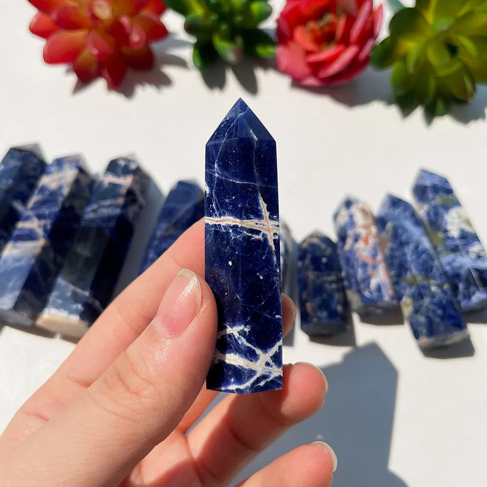 Natural Sodalite Tower