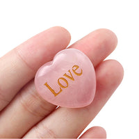 Natural Rose Quartz Heart