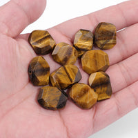 Natural Faceted Square Bead