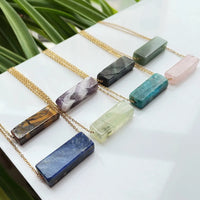 Minimalist Natural Crystal Stone Necklace