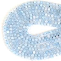 Natural Faceted Aquamarine Bead