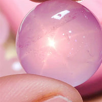 5pcs Natural Starlight Rose Quartz Sphere