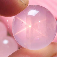 5pcs Natural Starlight Rose Quartz Sphere