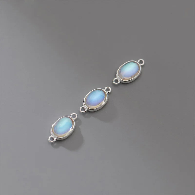 925 Sterling Silver Moonstone Charm