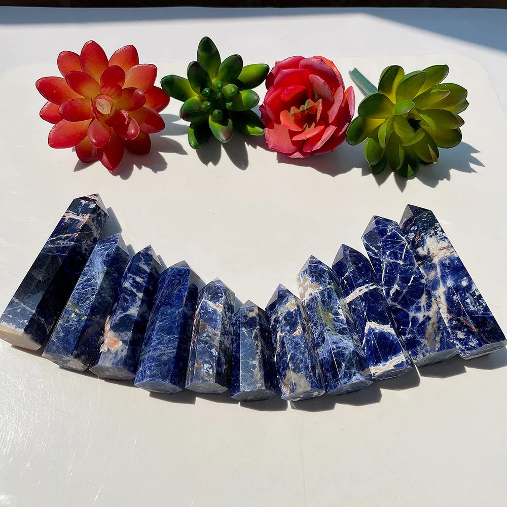 Natural Sodalite Tower